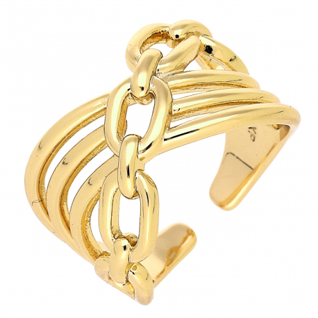 PIERŚCIONEK POZŁACANY 13 MM ZŁOTA ELEGANCJA XUPING 79553