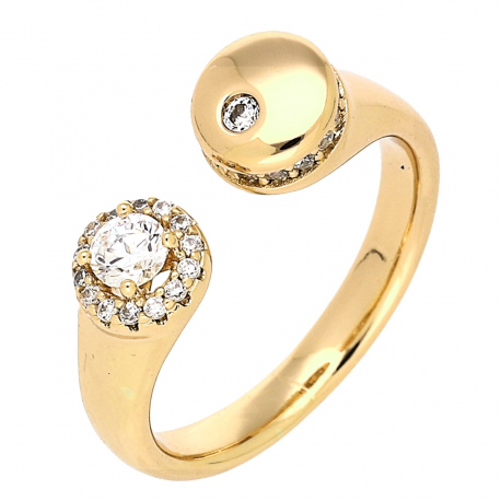 PIERŚCIONEK POZŁACANY 7 MM ELEGANCE XUPING 79564