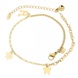 BRANSOLETKA POZŁACANA NA KOSTKĘ NOGI 24+5 CM XUPING 79596