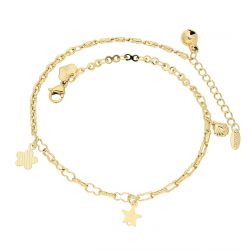 BRANSOLETKA POZŁACANA NA KOSTKĘ NOGI 24+3 CM XUPING 79597