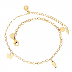 BRANSOLETKA POZŁACANA NA KOSTKĘ NOGI 23+5 CM XUPING 79603