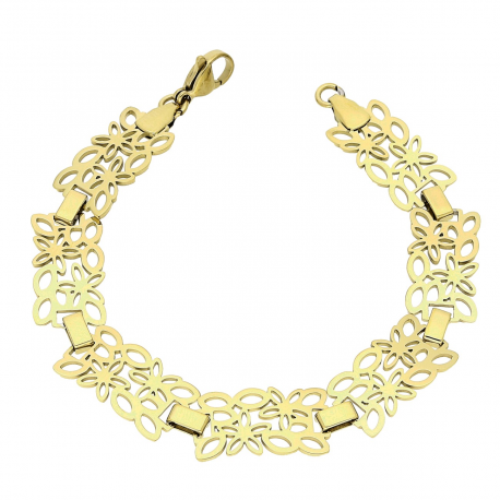 BRANSOLETKA POZŁACANA 18 CM 11 MM S. STEEL TTM XUPING 79634