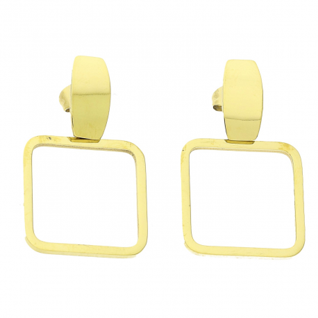 KOLCZYKI POZŁACANE 33/20 MM S. STEEL TTM XUPING 79649