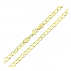 14K ŁAŃCUSZEK POZŁACANY 60 CM 4,3 MM PANCERKA XUPING 79653