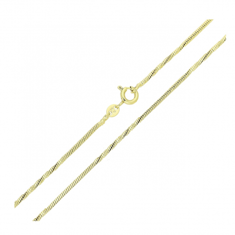 14K ŁAŃCUSZEK POZŁACANY 50 CM 1,4 MM OGON WĘŻA XUPING 79656