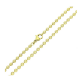 14K ŁAŃCUSZEK POZŁACANY 45 CM 3,1 MM KULKI DIAMENTOWANE XUPING 79663