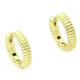 14K KOLCZYKI POZŁACANE 16/4 MM ZŁOTE KÓŁKA XUPING 79713