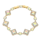 BRANSOLETKA POZŁACANA 18,5-17 CM 14 MM AB CRYSTAL XUPING 79738