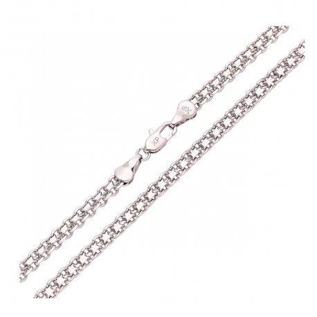 ŁAŃCUSZEK PLATYNOWANY 55 CM 3,8 MM BISMARK XUPING 79754