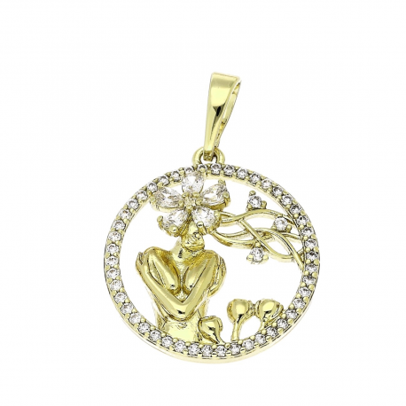 14K ZAWIESZKA POZŁACANA 29/20 MM ELEGANTKA XUPING 79990