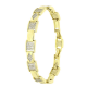 14K BRANSOLETKA POZŁACANA 19-17 CM 8 MM LUXURY XUPING 80001