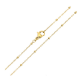ŁAŃCUSZEK POZŁACANY 45 CM 12,1 MM ROLO Z TULEJKAMI XUPING 80131