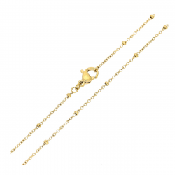 ŁAŃCUSZEK POZŁACANY 45 CM 12,1 MM ROLO Z TULEJKAMI XUPING 80131