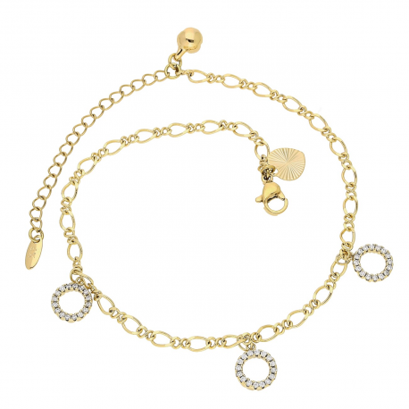 BRANSOLETKA POZŁACANA NA KOSTKĘ NOGI 23+5 CM XUPING 80160