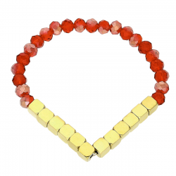 BRANSOLETKA POZŁACANA ELASTIC 5 MM S. STEEL TTM XUPING 80379