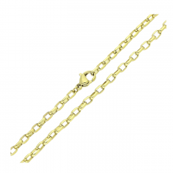 14K ŁAŃCUSZEK POZŁACANY 44 CM 3 MM ANKIER XUPING 80456