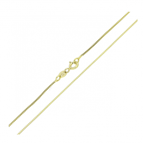 14K ŁAŃCUSZEK POZŁACANY 45 CM 1 MM WENECJANA XUPING 80460