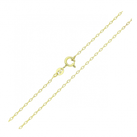 14K ŁAŃCUSZEK POZŁACANY 50 CM 1 MM ANKIER XUPING 80463