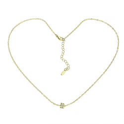 14K CELEBRYTKA POZŁACANA 40+5 CM BRYLANTOWY CHARMS XUPING 80476