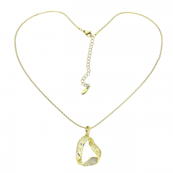 14K CELEBRYTKA POZŁACANA 40+5 CM GRECKI AŻUR XUPING 80477