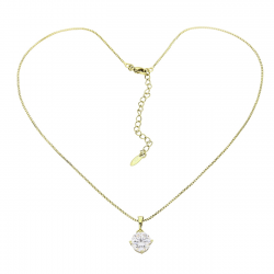 14K CELEBRYTKA POZŁACANA 40+6 CM BRYLANCIK XUPING 80484