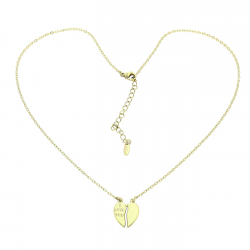 14K CELEBRYTKA POZŁACANA 41+5 CM SERCE MIŁOŚCI XUPING 80489