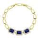 14K BRANSOLETKA POZŁACANA 19-17 CM 10 MM ELEGANCE XUPING 80492