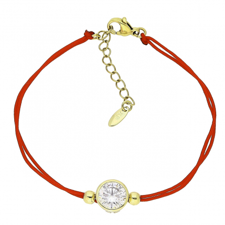 14K BRANSOLETKA POZŁACANA 17+4 CM BRYLANCIK XUPING 80496