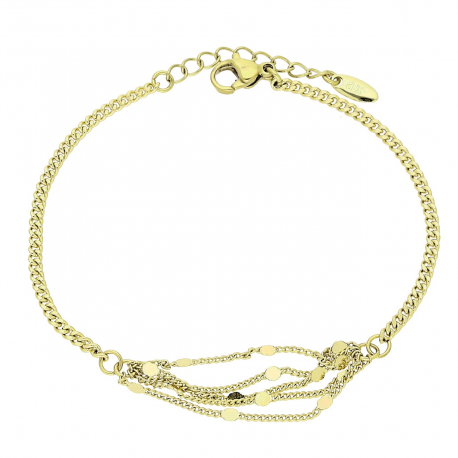 14K BRANSOLETKA POZŁACANA 17,5+2 CM ŁAŃCUSZKOWA XUPING 80510