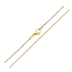 ŁAŃCUSZEK POZŁACANY 45 CM 1 MM OZDOBNY XUPING 80600