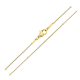 ŁAŃCUSZEK POZŁACANY 45 CM 2 MM OGON WĘŻA TULEJKI XUPING 80603