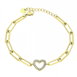 BRANSOLETKA POZŁACANA 16+3 CM S. STEEL TTM XUPING 80770