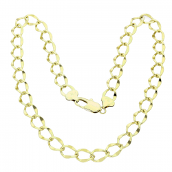 14K ŁAŃCUSZEK POZŁACANY 60 CM 12 MM ELEGANCE XUPING 80818