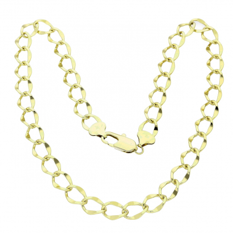 14K ŁAŃCUSZEK POZŁACANY 60 CM 12 MM ELEGANCE XUPING 80818