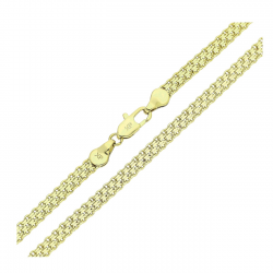 14K ŁAŃCUSZEK POZŁACANY 60 CM 4,1 MM BISMARK XUPING 80820