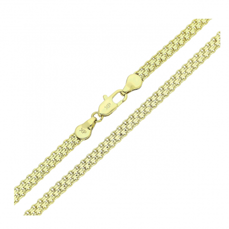 14K ŁAŃCUSZEK POZŁACANY 60 CM 4,1 MM BISMARK XUPING 80820