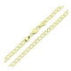 14K ŁAŃCUSZEK POZŁACANY 50 CM 4,3 MM PANCERKA XUPING 80827