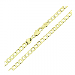 14K ŁAŃCUSZEK POZŁACANY 45 CM 4,3 MM PANCERKA XUPING 80828