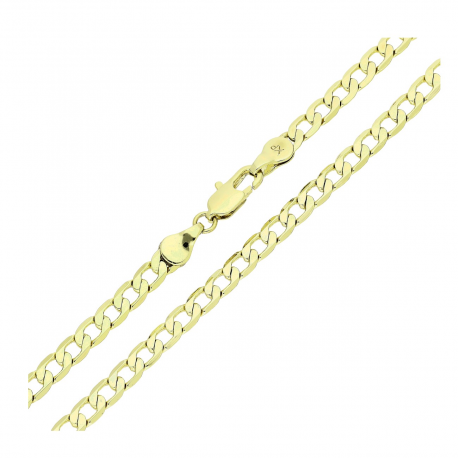 14K ŁAŃCUSZEK POZŁACANY 45 CM 4,3 MM PANCERKA XUPING 80828