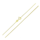 14K ŁAŃCUSZEK POZŁACANY 40 CM 0,9 MM WENECJANA XUPING 80831
