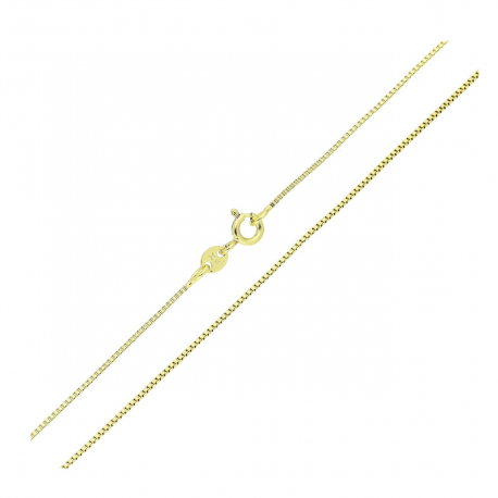 14K ŁAŃCUSZEK POZŁACANY 40 CM 0,9 MM WENECJANA XUPING 80831