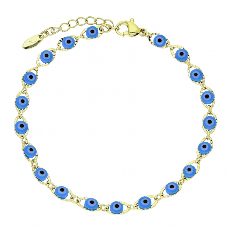 14k BRANSOLETKA POZŁACANA 18+3 CM 5 MM EYE XUPING 80859