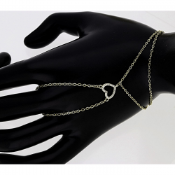 14k BRANSOLETKA POZŁACANA 19+5 CM OKAZJONALNA XUPING 80860