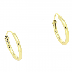 14k KOLCZYKI POZŁACANE 12/1,5 MM ZŁOTE KÓŁECZKA XUPING 80893