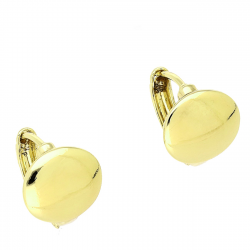 14k KOLCZYKI POZŁACANE 12/10 MM ZŁOTE PASTYLKI XUPING 80895