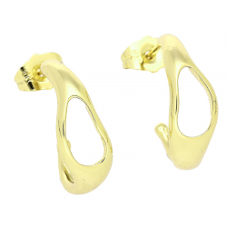 14K KOLCZYKI POZŁACANE 21/8 MM SAMO ZŁOTO XUPING 80928