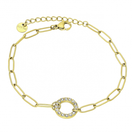 BRANSOLETKA POZŁACANA 17+3 CM S. STEEL TTM XUPING 81001