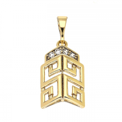 ZAWIESZKA POZŁACANA 25/11 MM KMAŁA GRECKA XUPING 81056