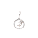 ZAWIESZKA PLATYNOWANA 18/11 MM BRYLANTOWA KARMA XUPING 81060