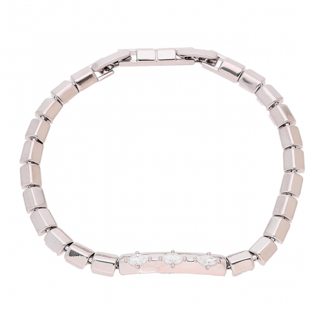 BRANSOLETKA PLATYNOWANA 19,5-17,5 CM 5 MM ELEGANCE XUPING 81105